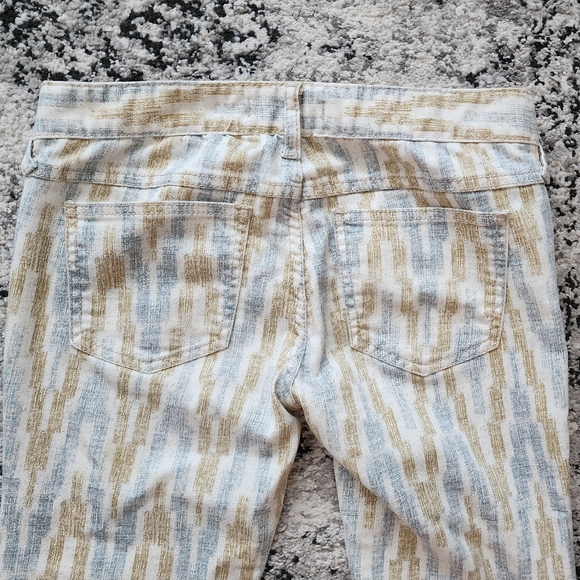 Free People Boho Cropped Zipper Skinny Jeans Womens Size 26 Festival Minimalist - Picture 9 of 9